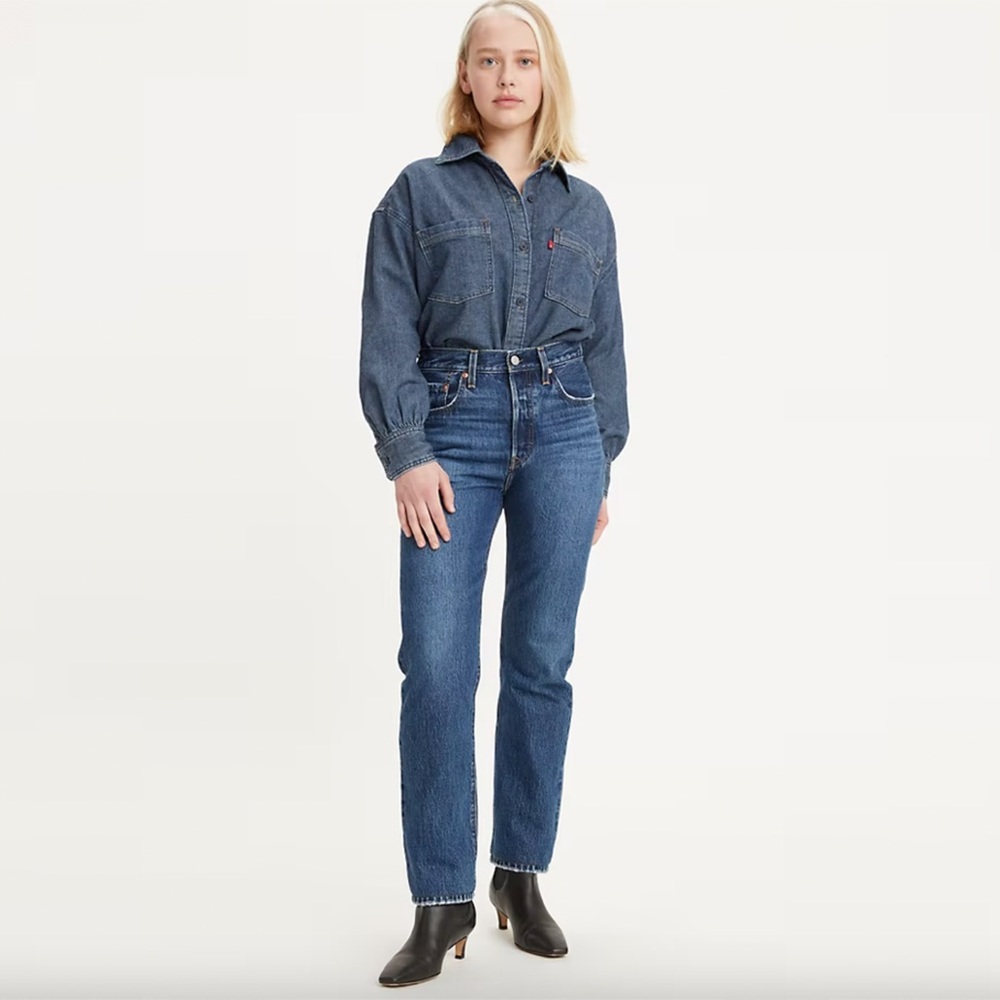 Levi's Premium - 501 Original Fit Jeans - Troy Horse - Dark Wash